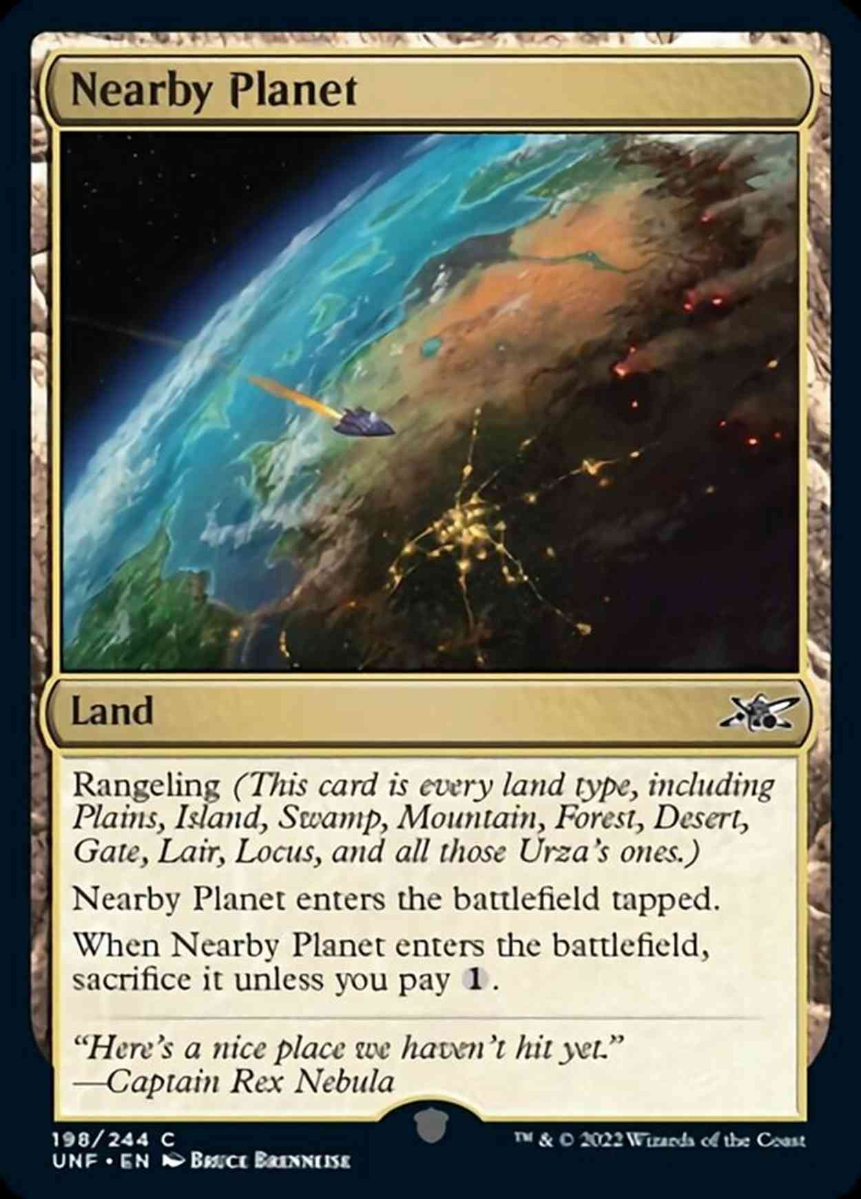 Nearby Planet magic card front