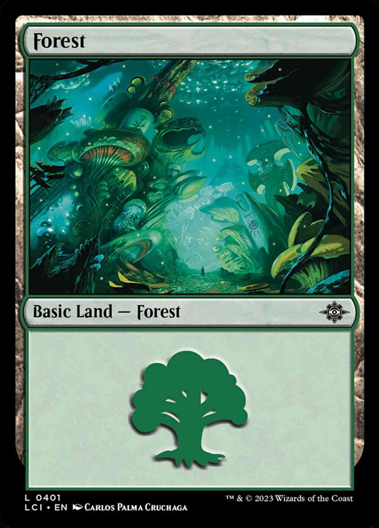 Forest (0401) magic card front