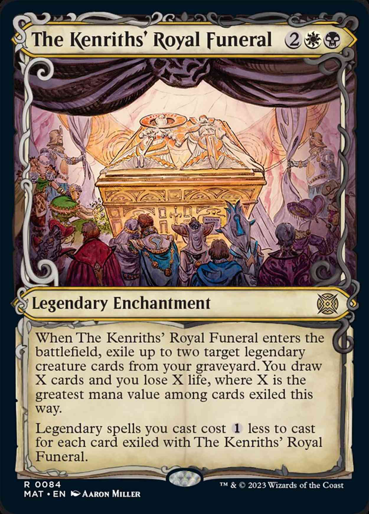 The Kenriths' Royal Funeral (Showcase) magic card front