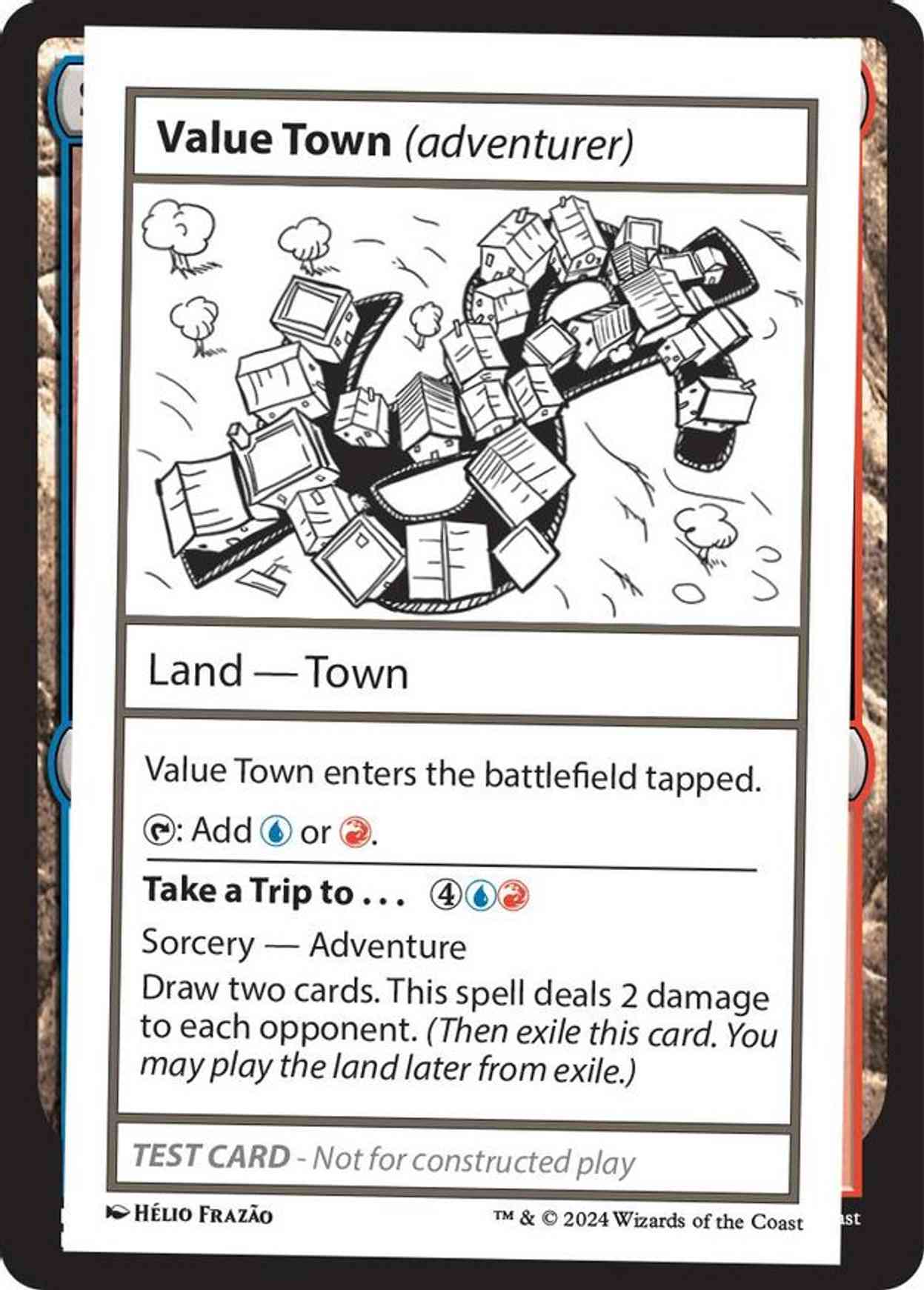 Value Town (adventurer) magic card front