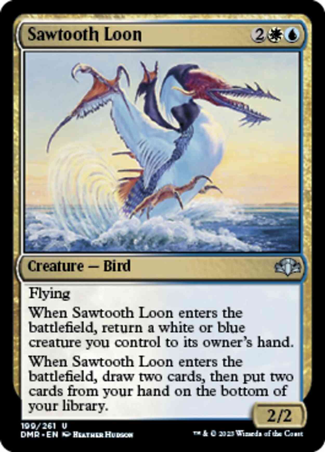 Sawtooth Loon magic card front