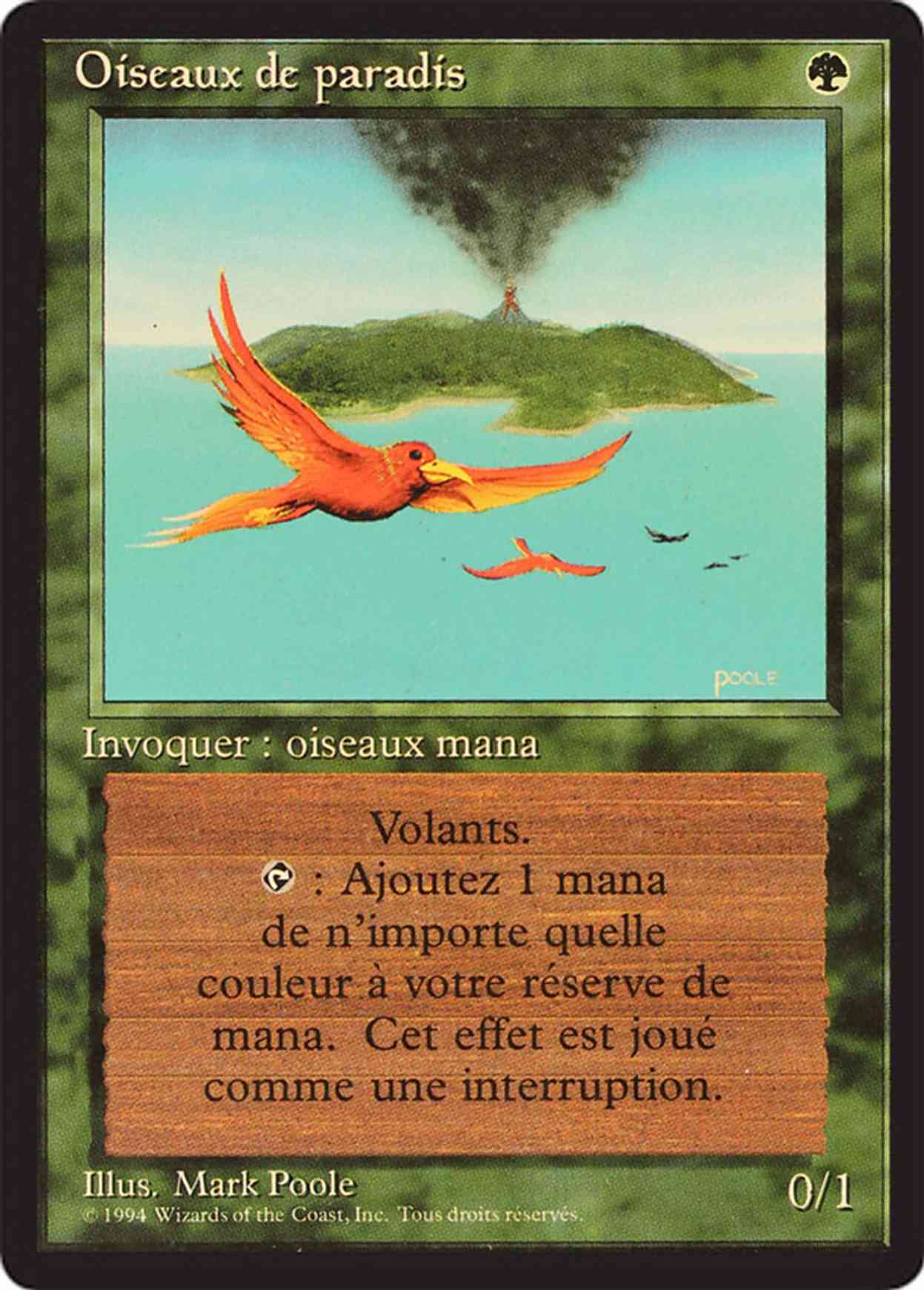 Birds of Paradise Price from mtg Revised Edition (Foreign Black Border)