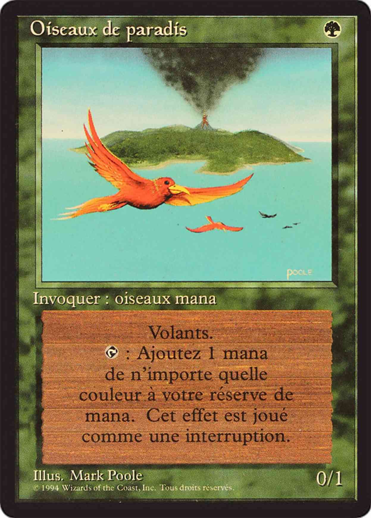 Birds of Paradise magic card front