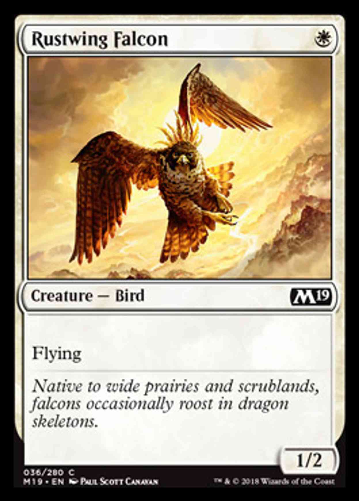 Rustwing Falcon magic card front