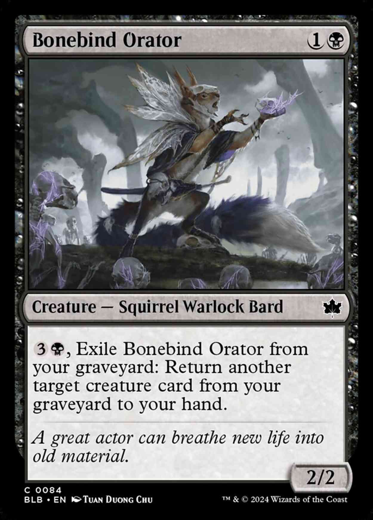 Bonebind Orator magic card front