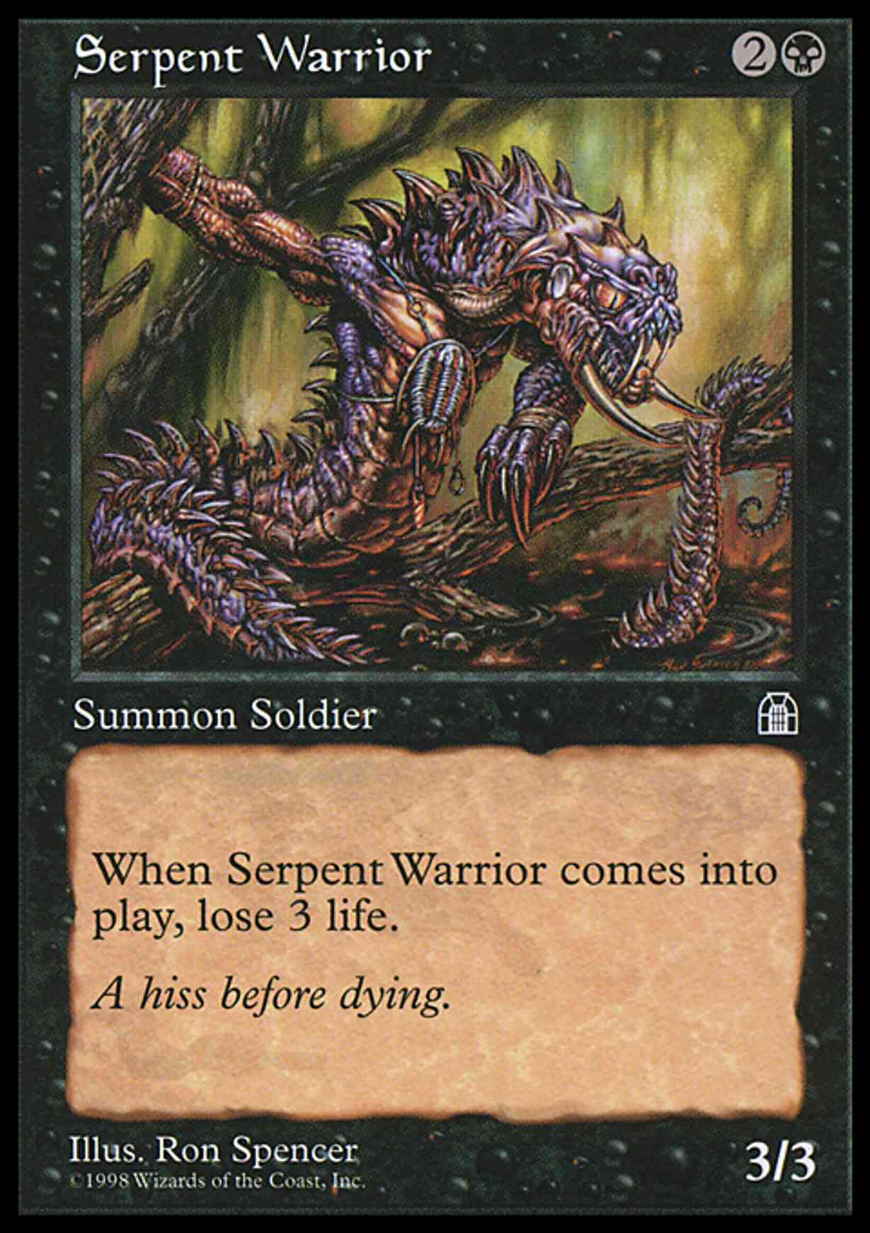 Serpent Warrior magic card front