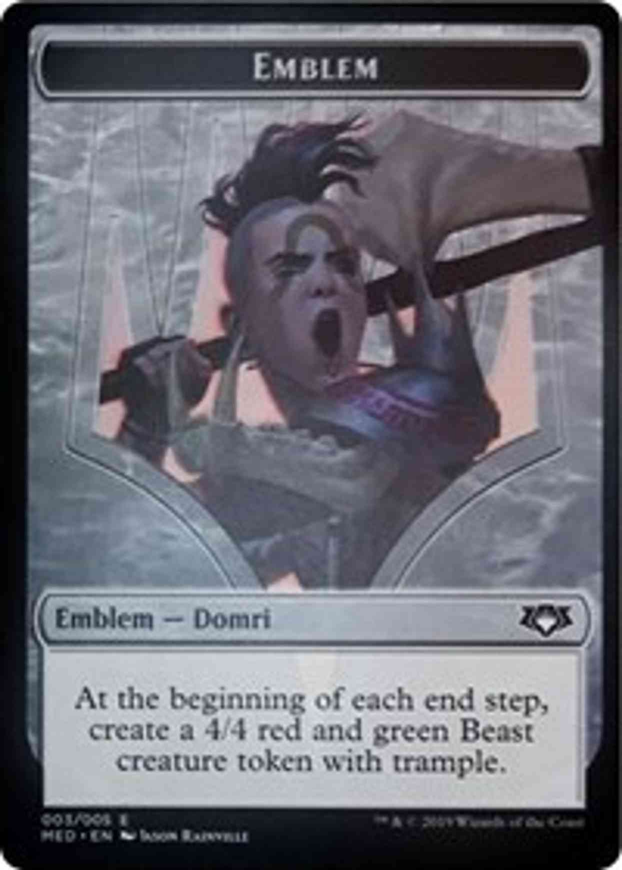 Emblem - Domri, Chaos Bringer magic card front