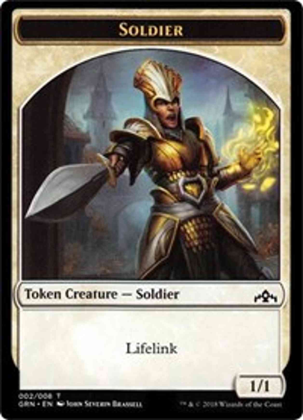 Soldier (002) // Goblin Token magic card front