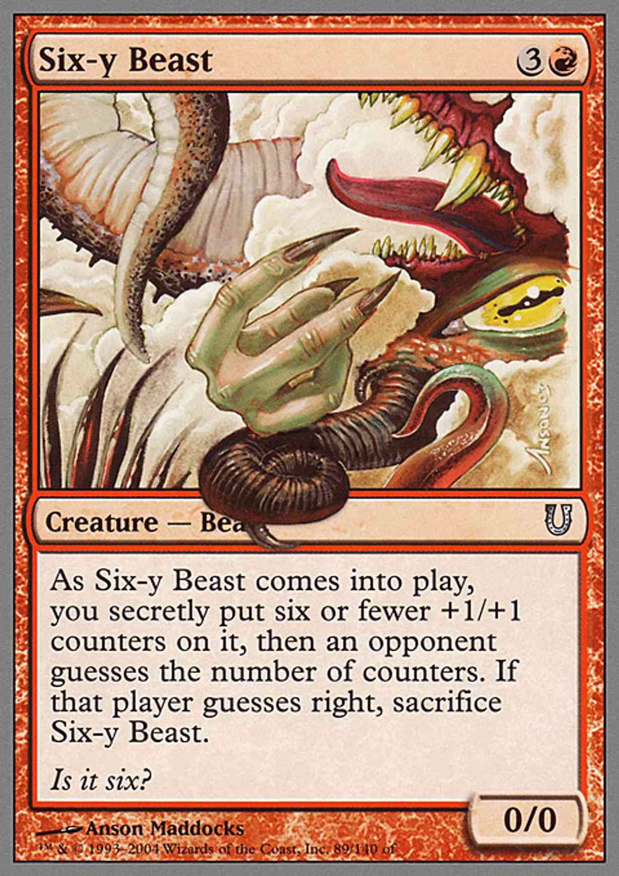 Six-y Beast magic card front
