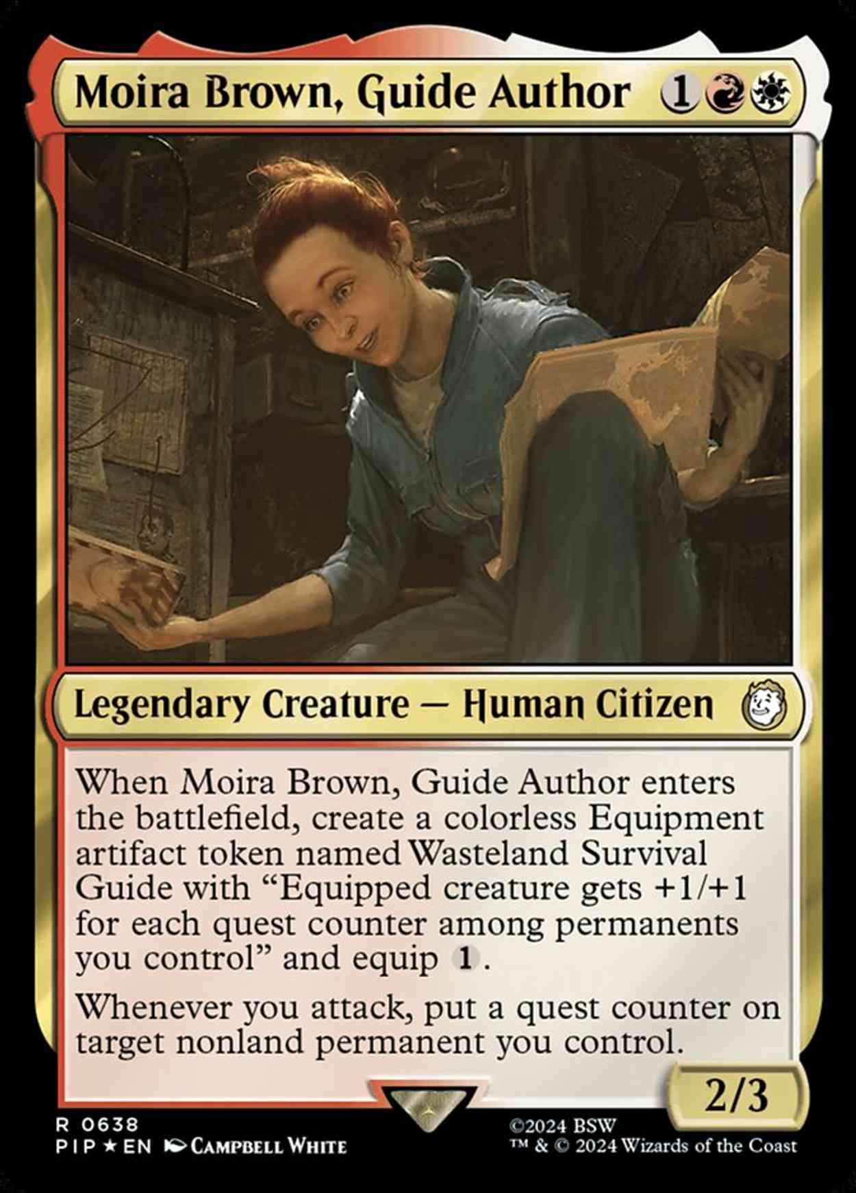 Moira Brown, Guide Author (Surge Foil) magic card front