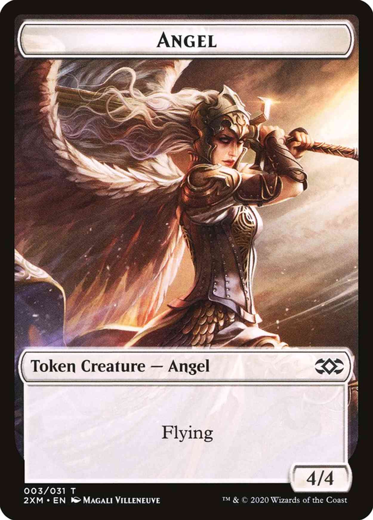 Angel // Human Soldier Double-sided Token magic card front