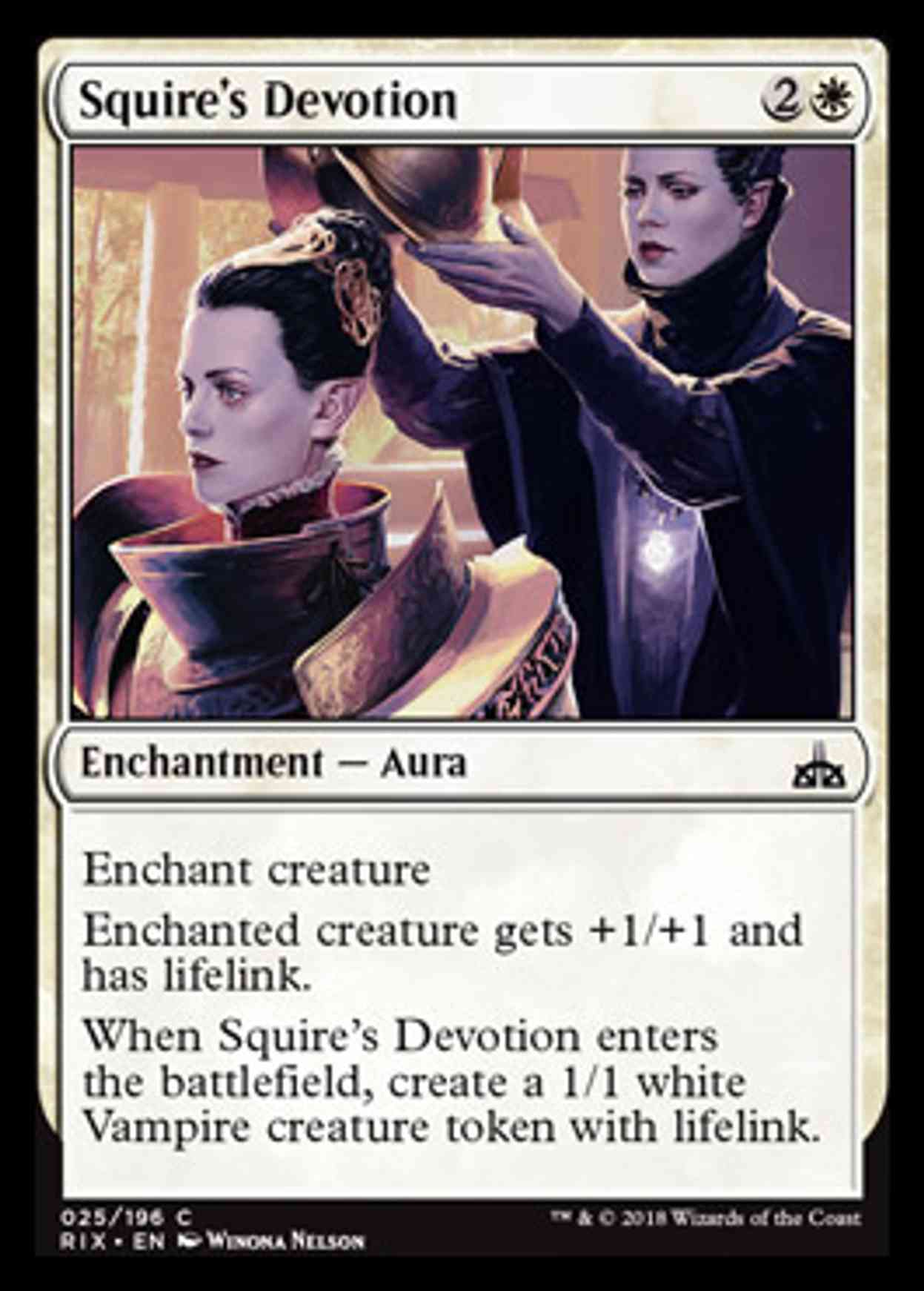 Squire's Devotion magic card front