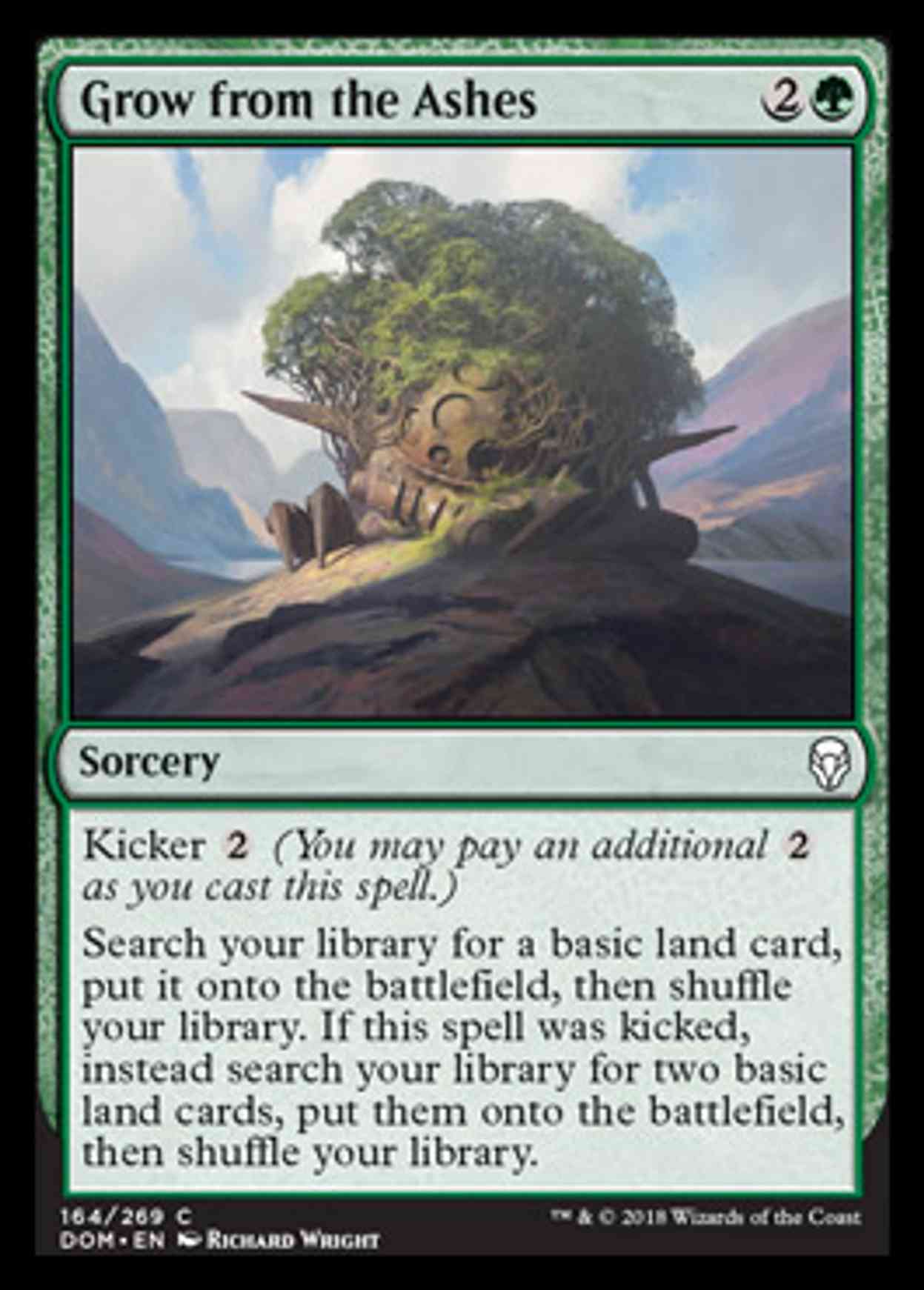 Grow from the Ashes magic card front