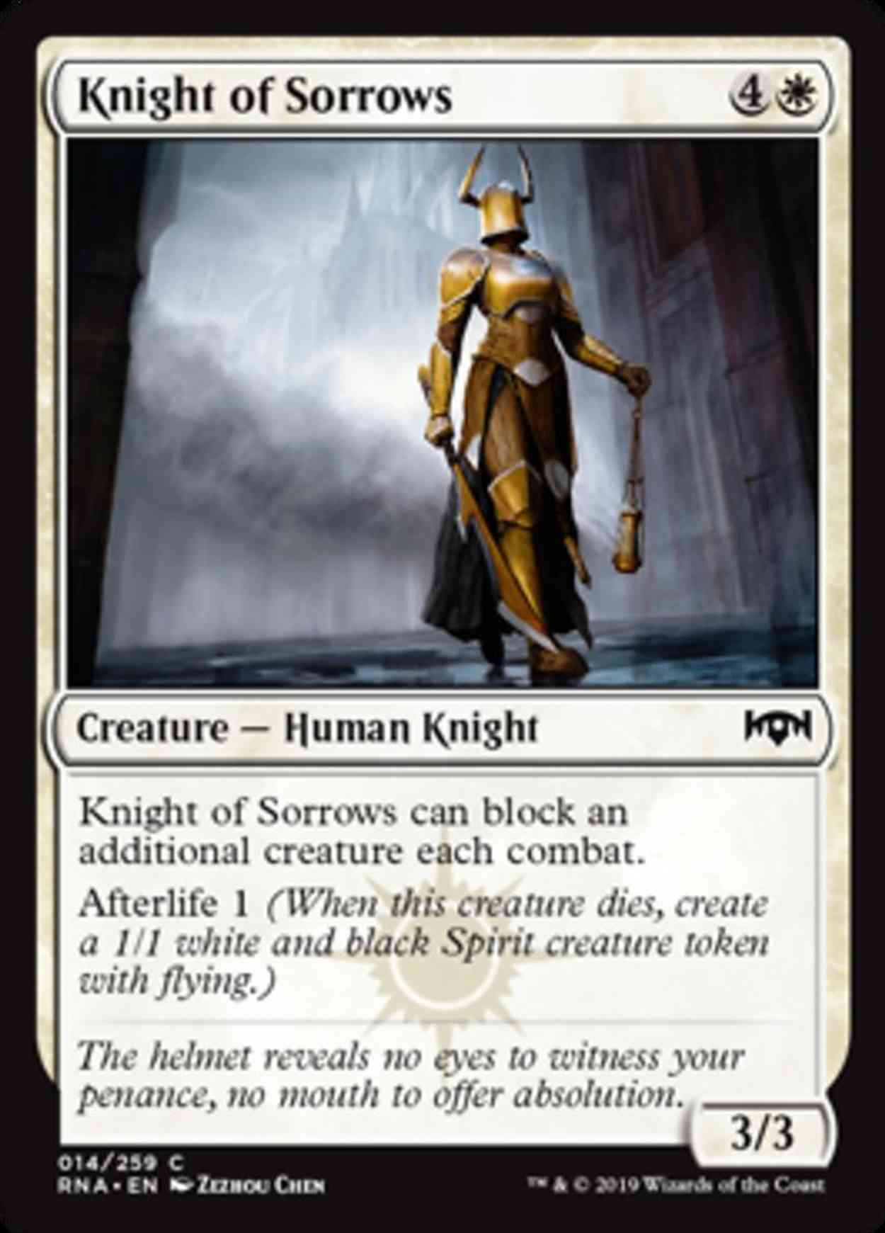 Knight of Sorrows magic card front
