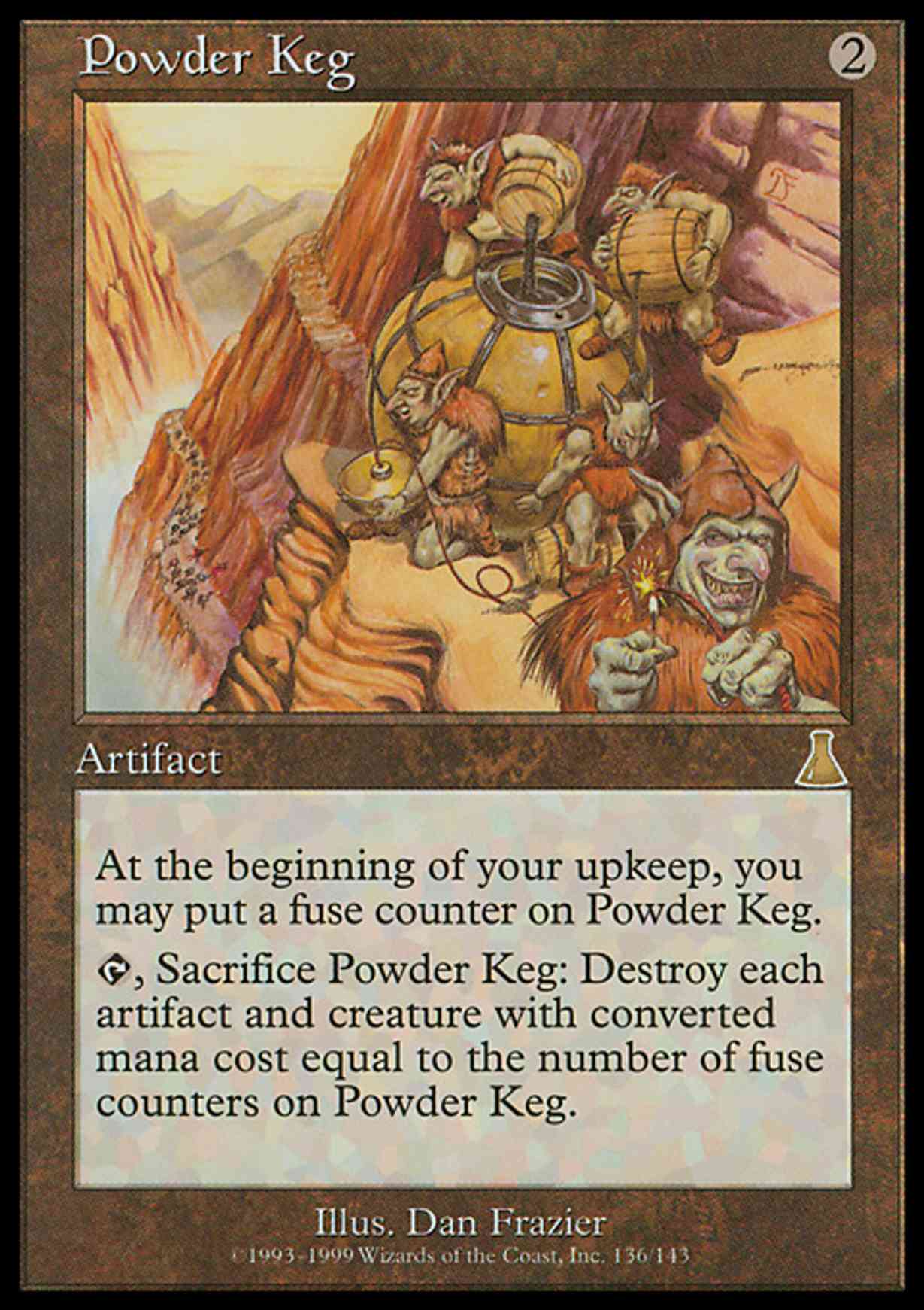 Powder Keg magic card front