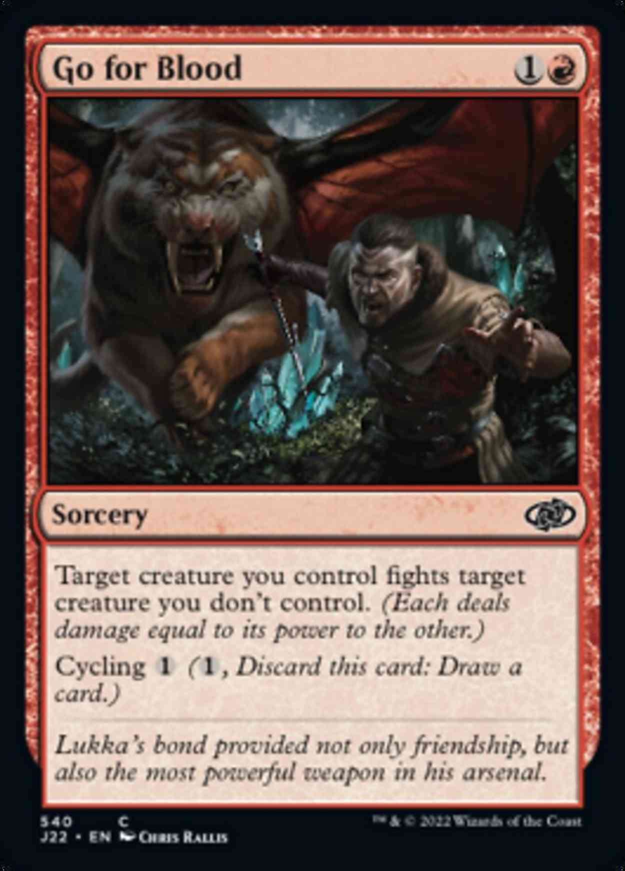 Go for Blood magic card front