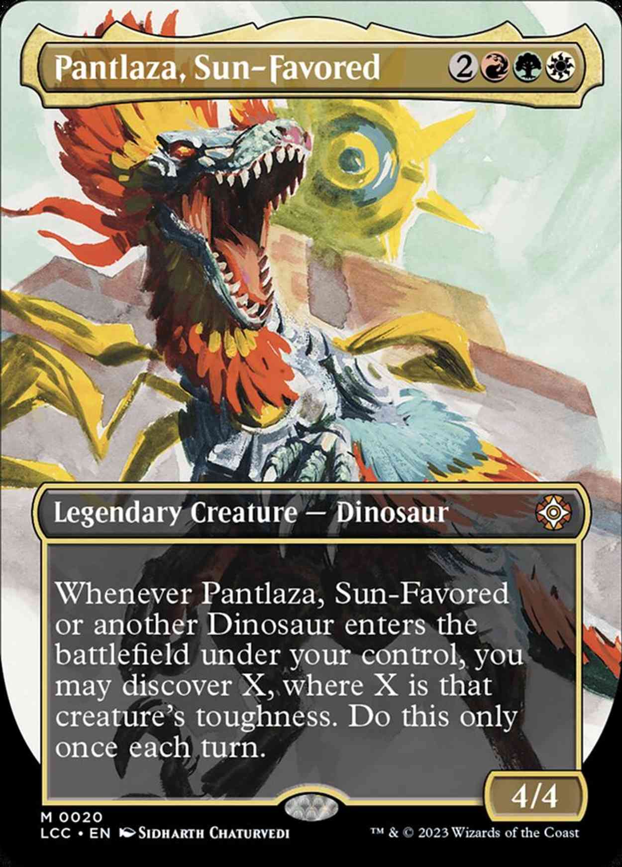 Pantlaza, Sun-Favored (Borderless) magic card front