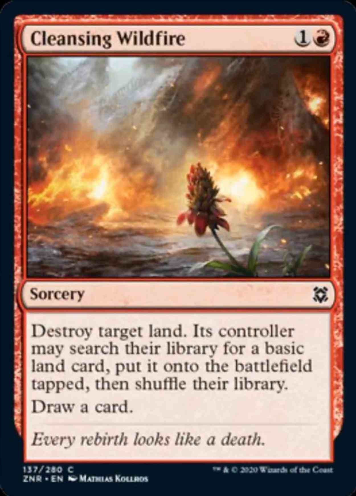 Cleansing Wildfire magic card front
