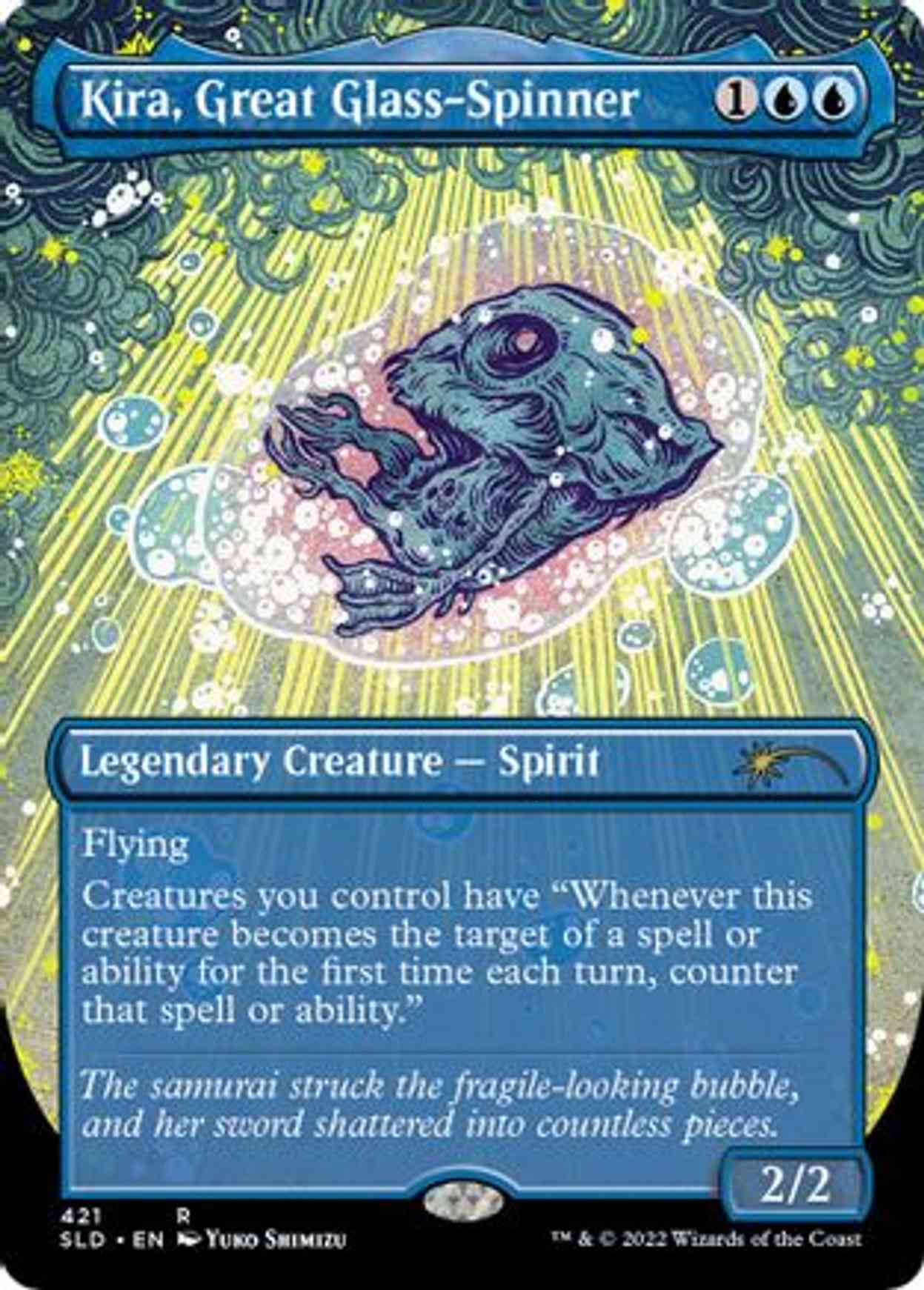 Kira, Great Glass-Spinner (Borderless) magic card front