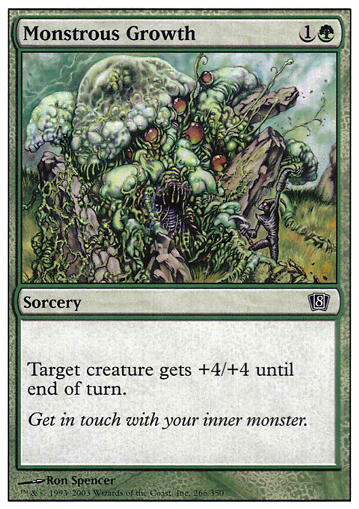 Monstrous Growth magic card front