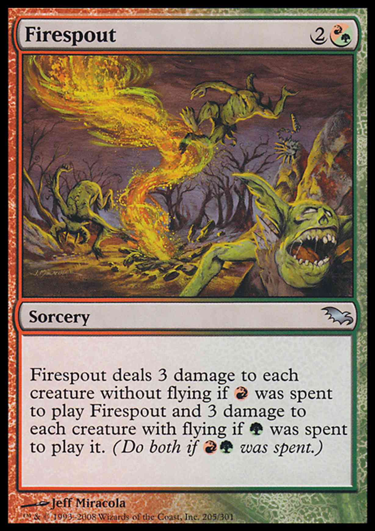Firespout magic card front
