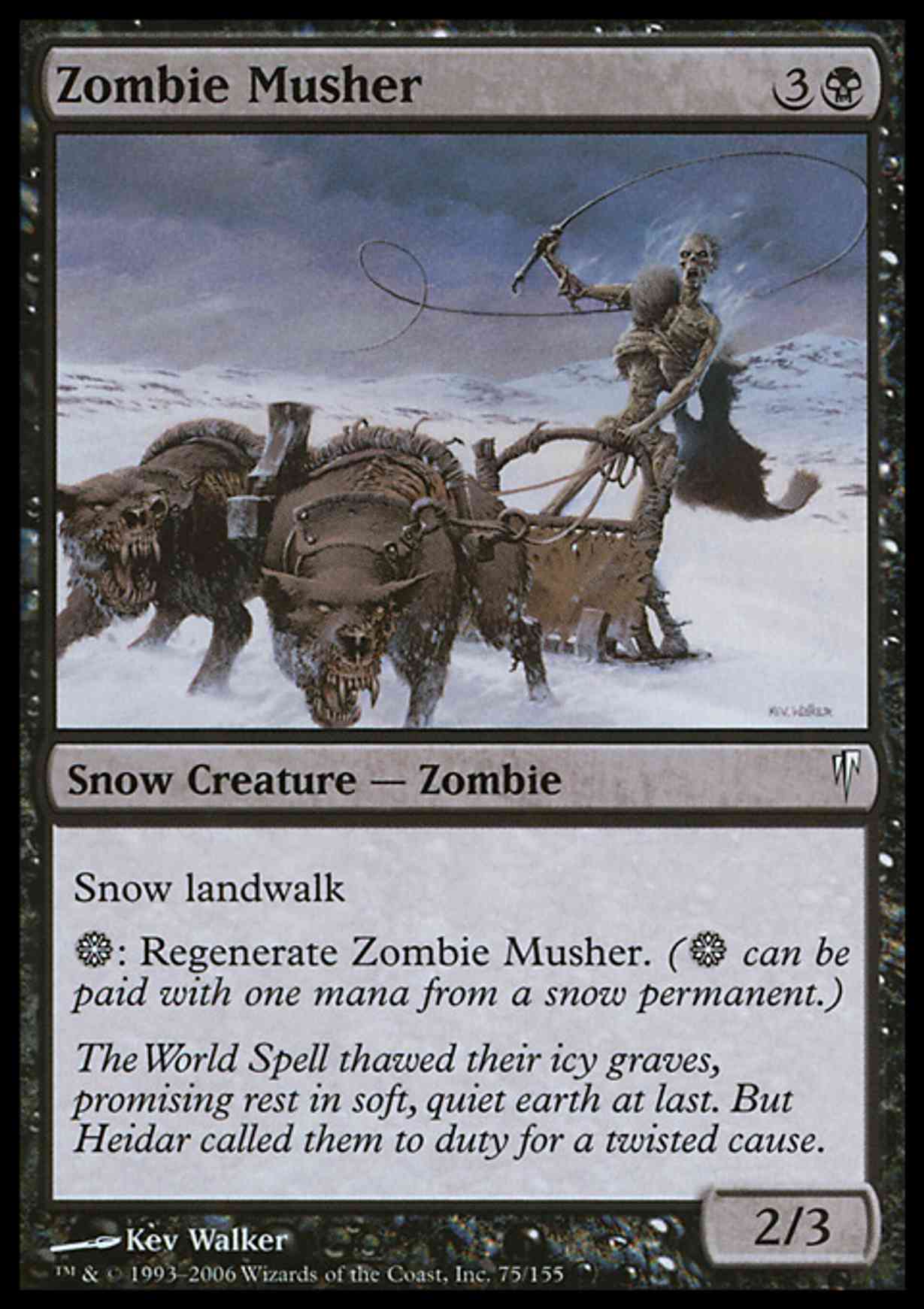 Zombie Musher magic card front