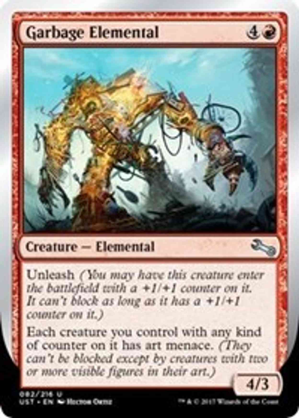 Garbage Elemental (E) magic card front