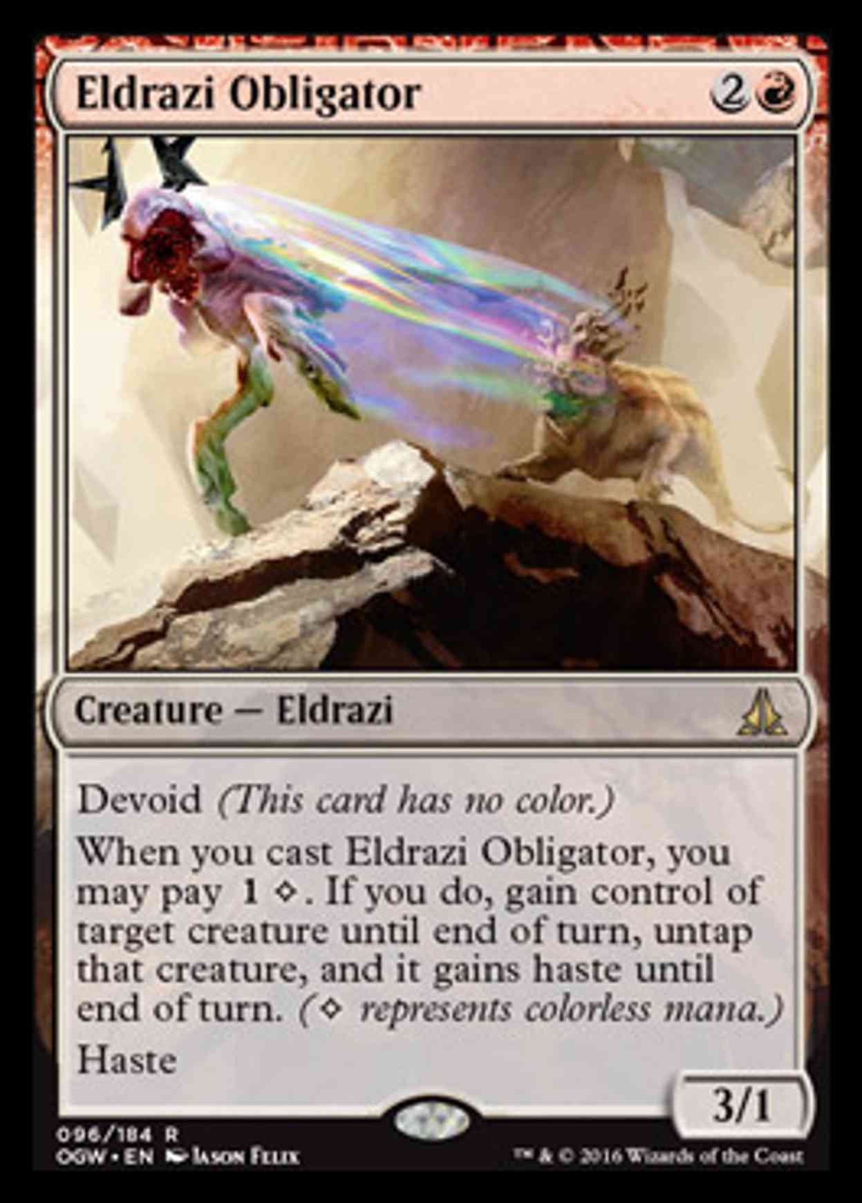 Eldrazi Obligator magic card front