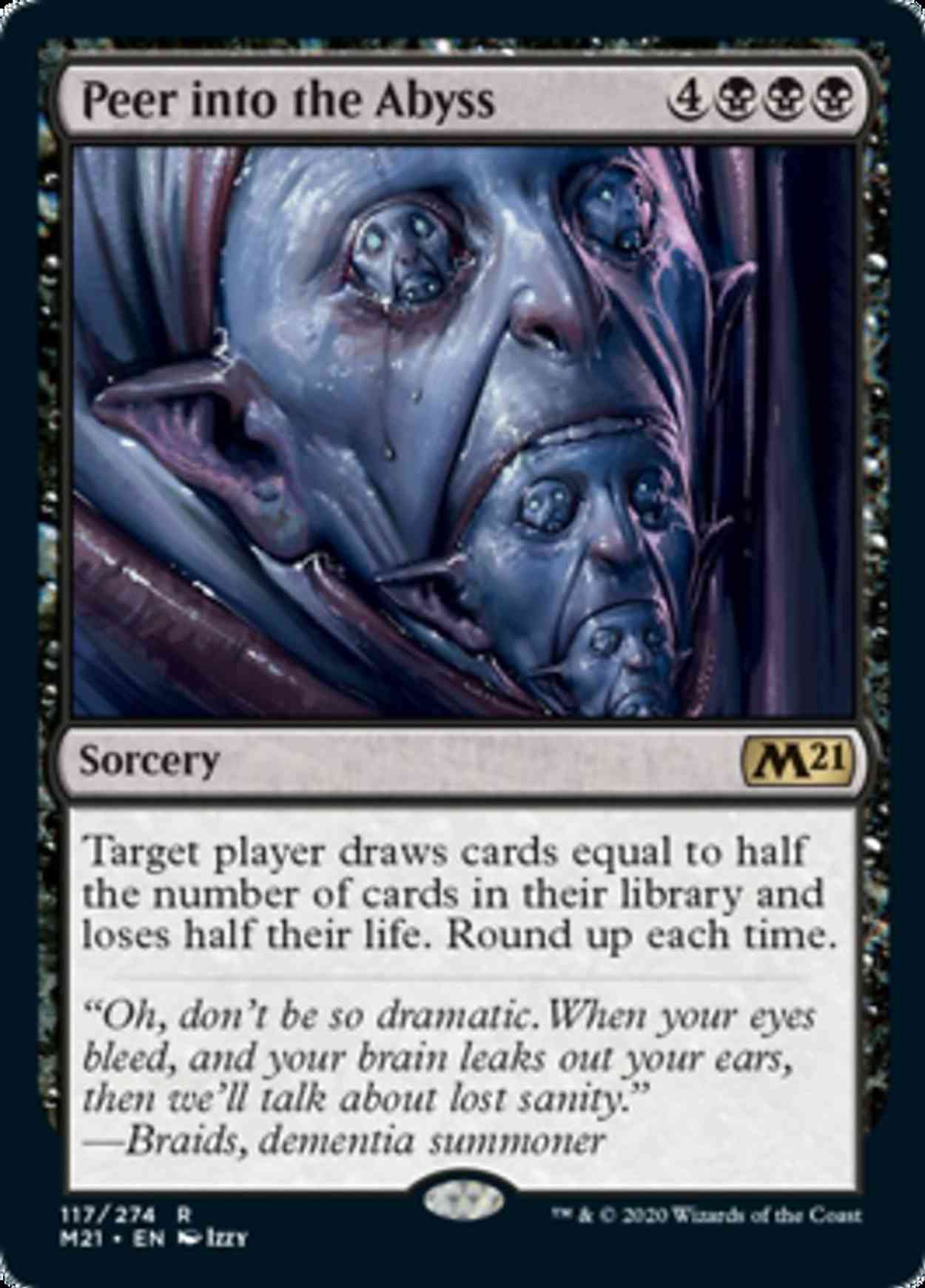 Peer into the Abyss magic card front
