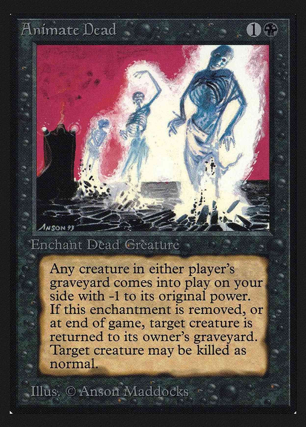 Animate Dead (IE) magic card front