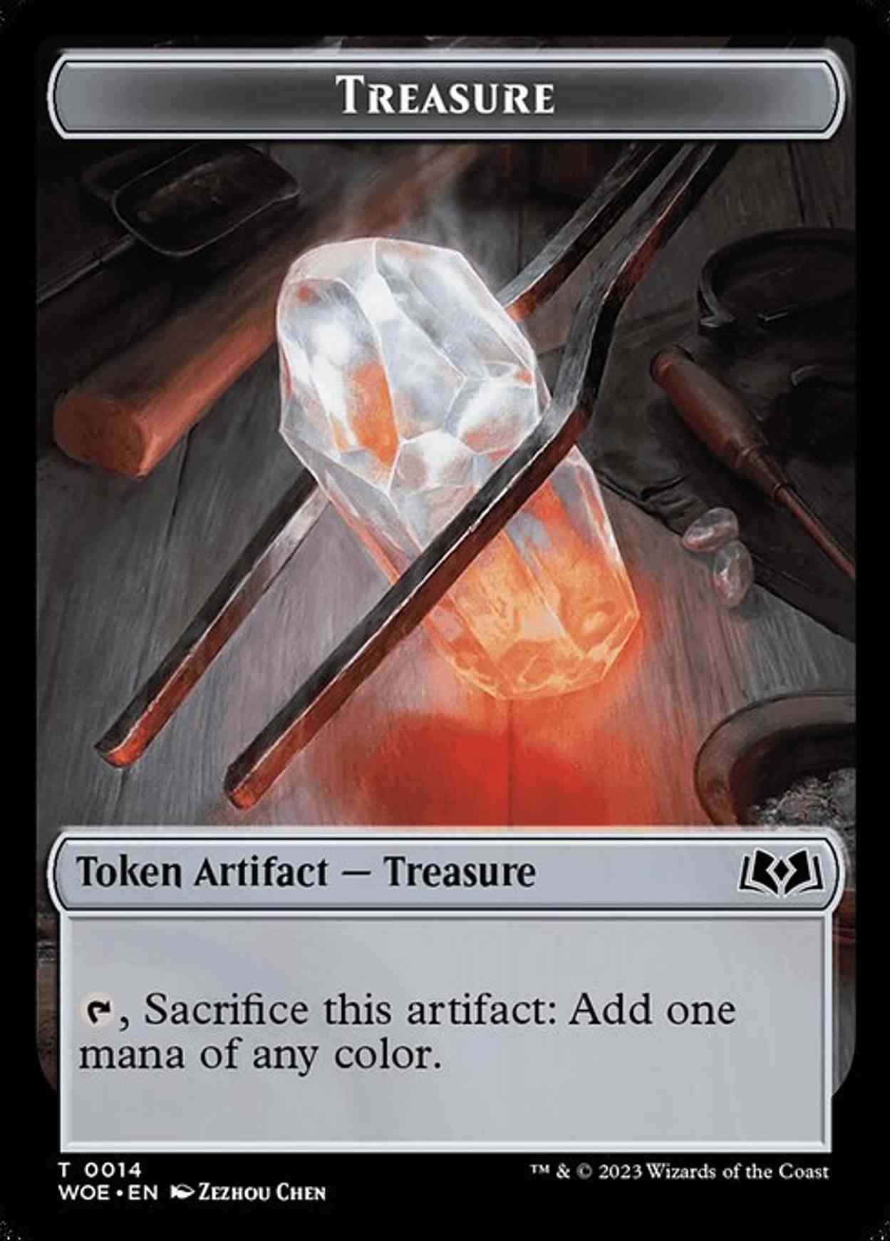 Treasure // Food (0010) Double-Sided Token magic card front