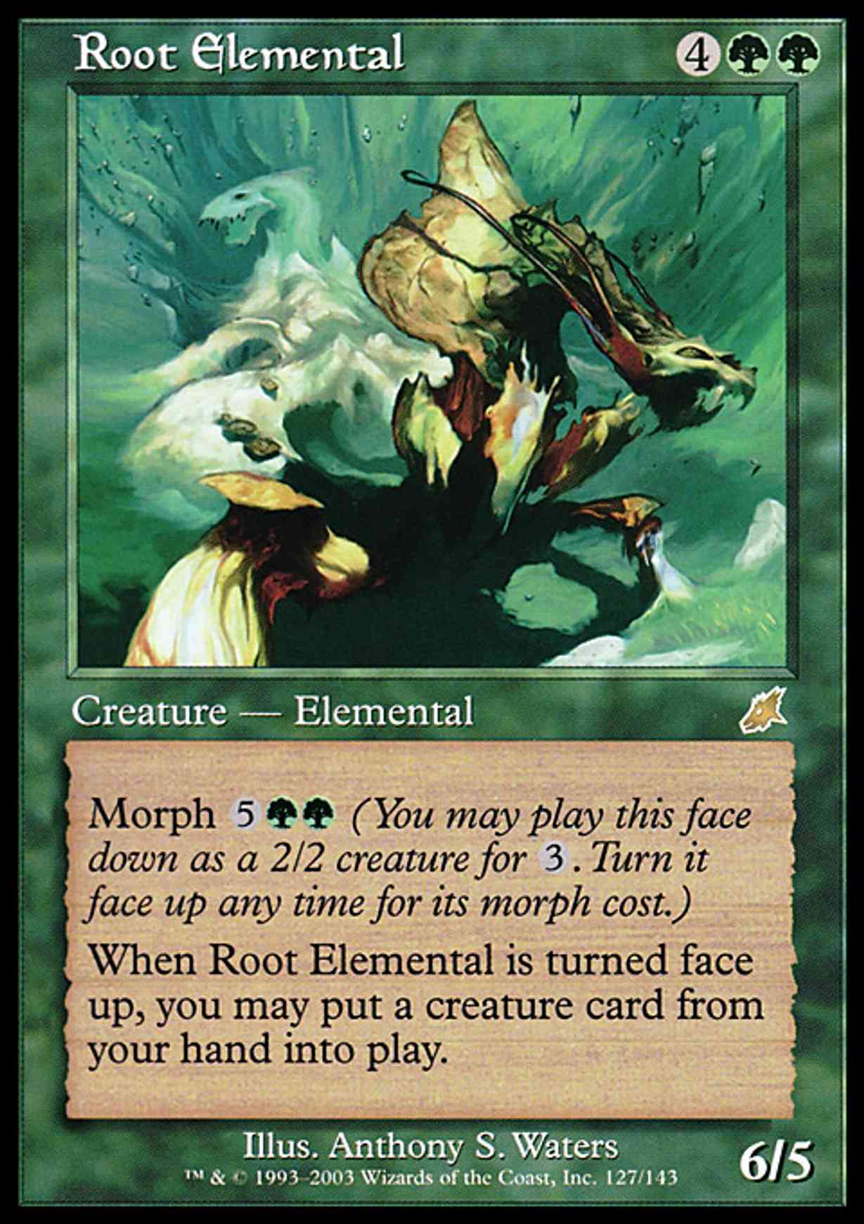 Root Elemental magic card front