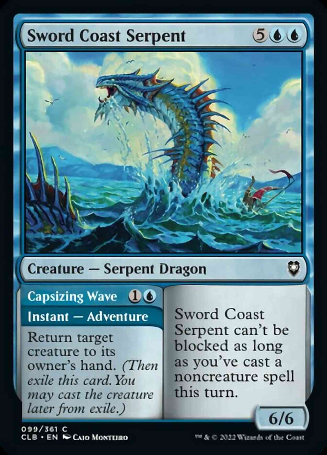Sword Coast Serpent magic card front