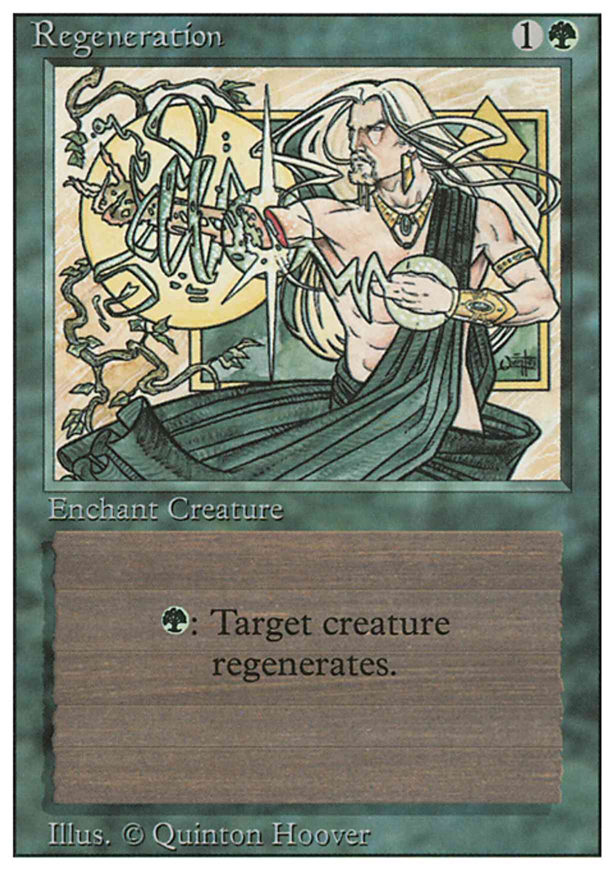 Regeneration magic card front