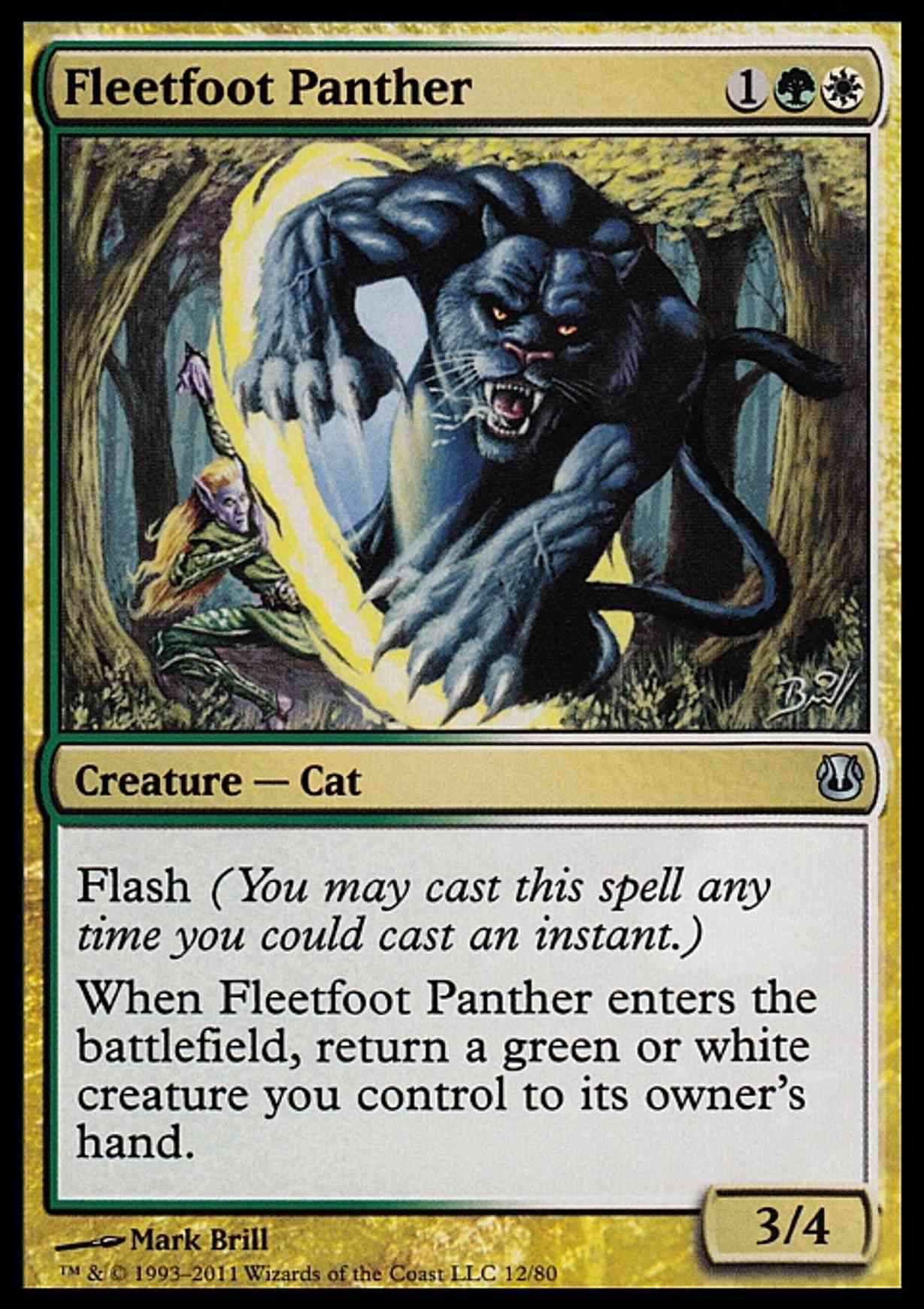 Fleetfoot Panther magic card front