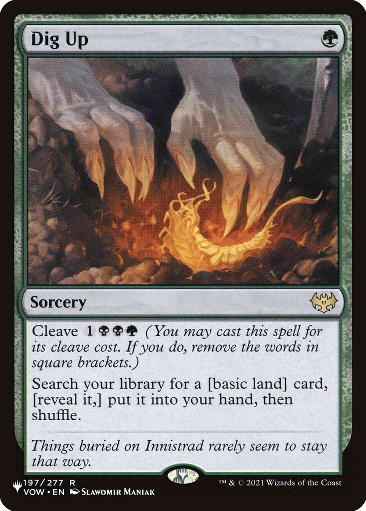 Dig Up magic card front