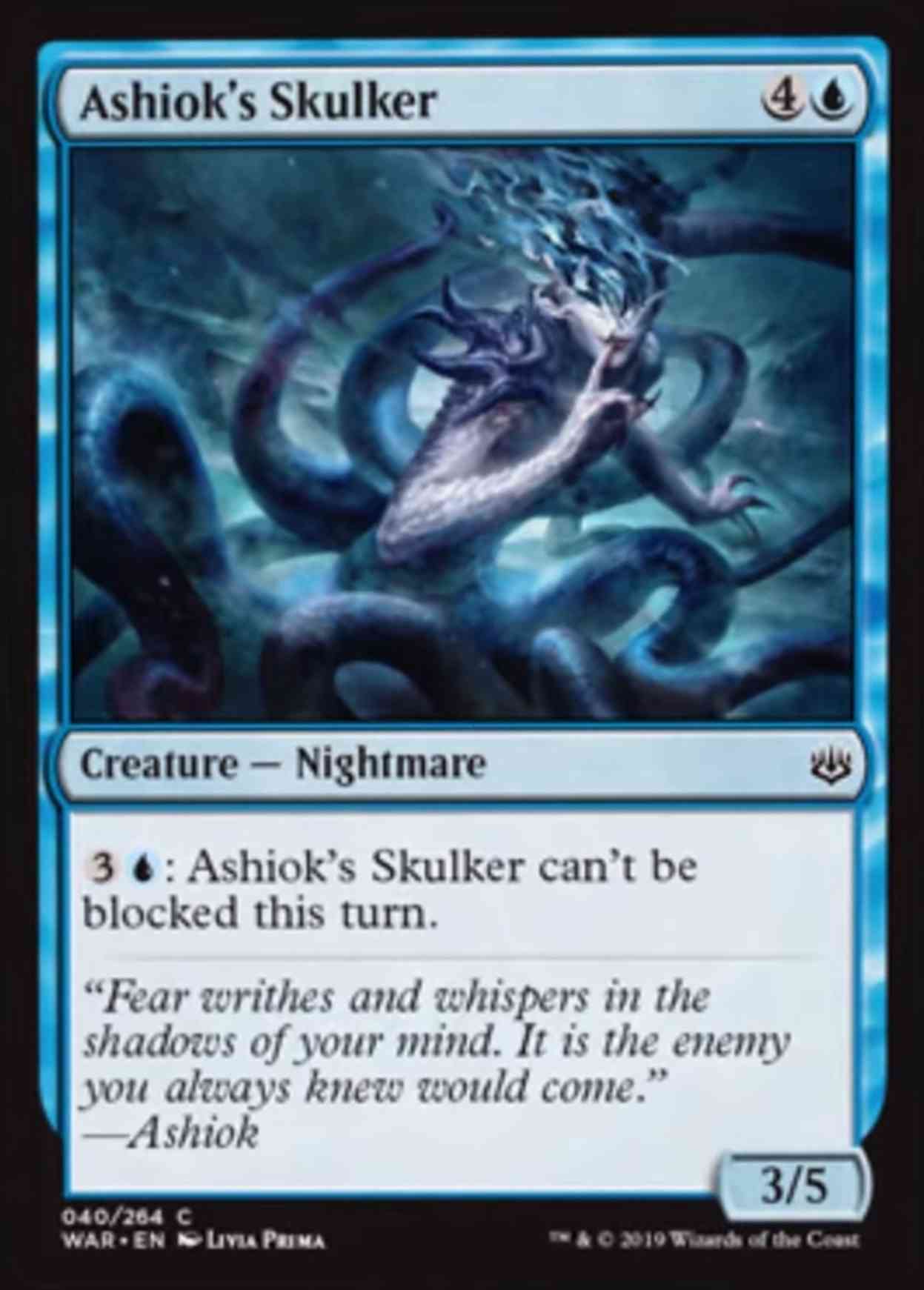 Ashiok's Skulker magic card front