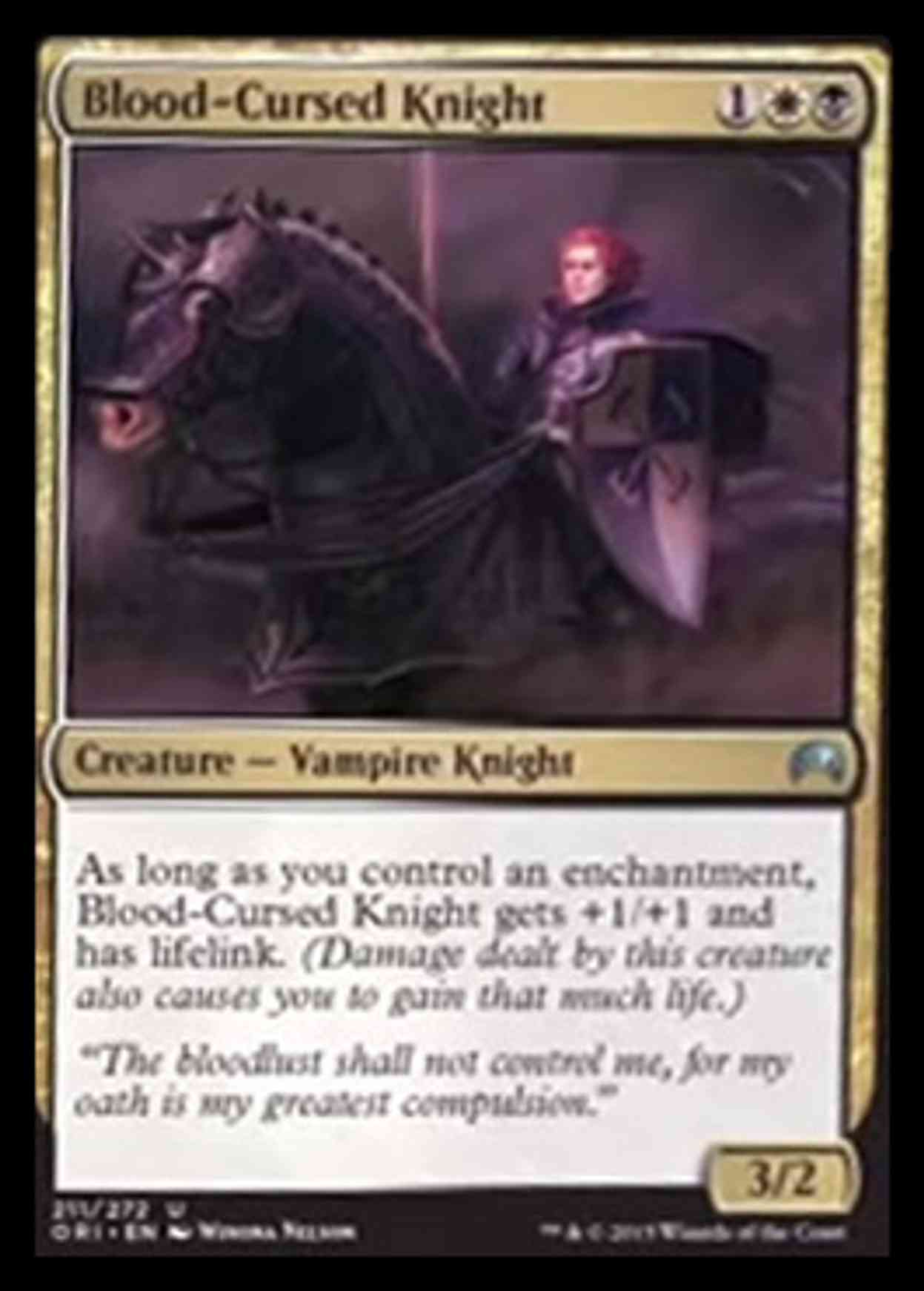 Blood-Cursed Knight magic card front