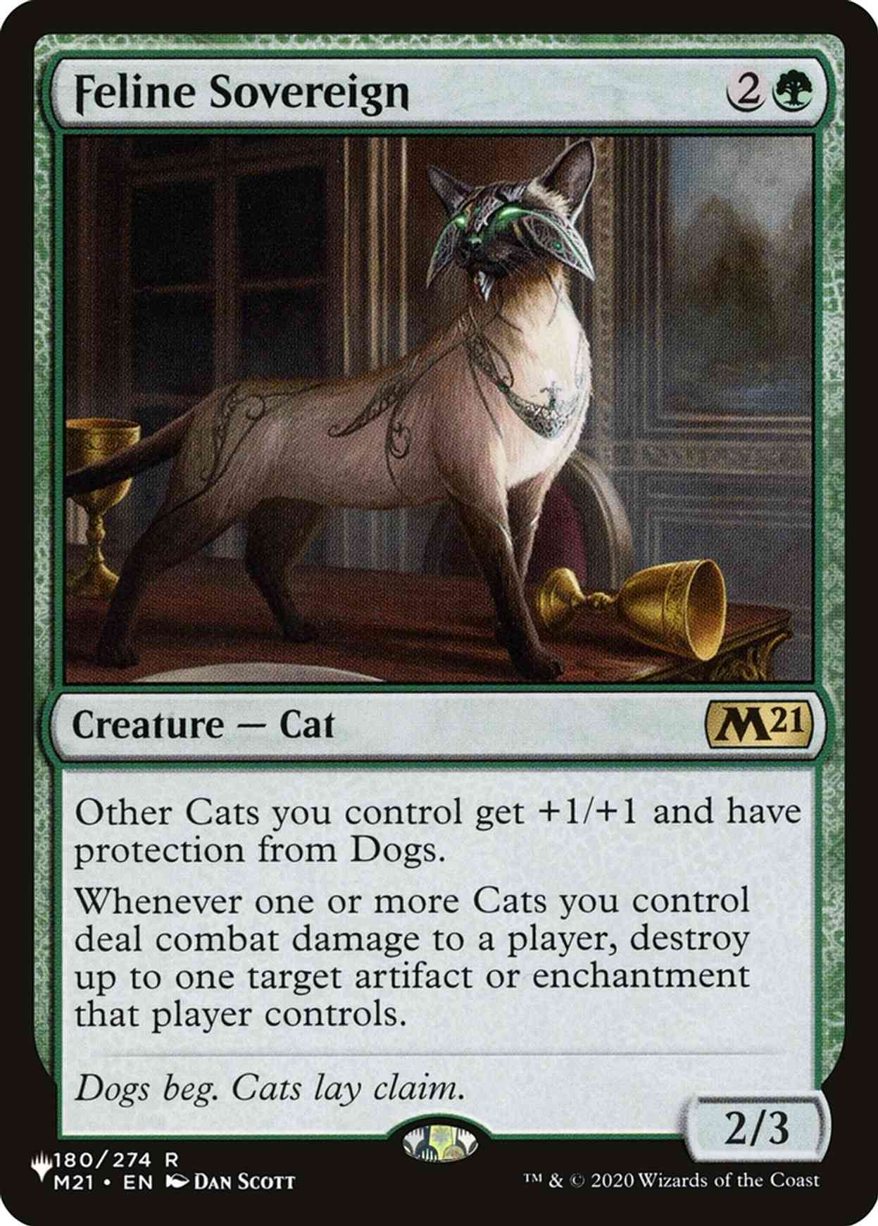 Feline Sovereign magic card front