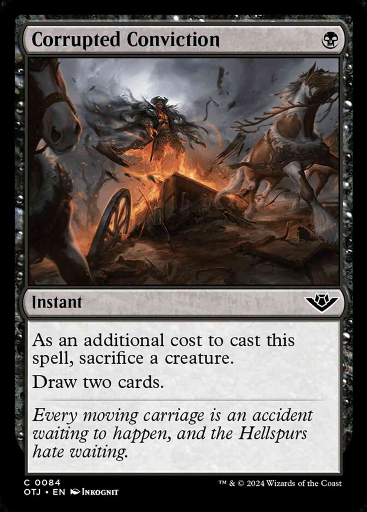 Corrupted Conviction magic card front
