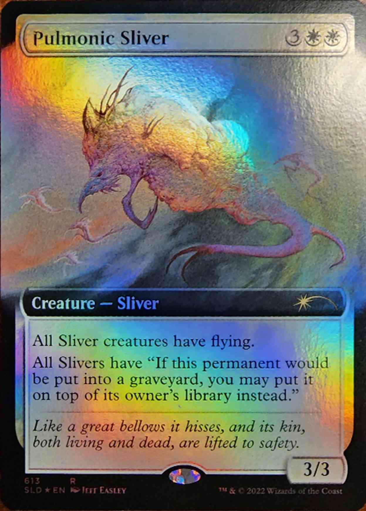 Pulmonic Sliver (Extended Art) magic card front