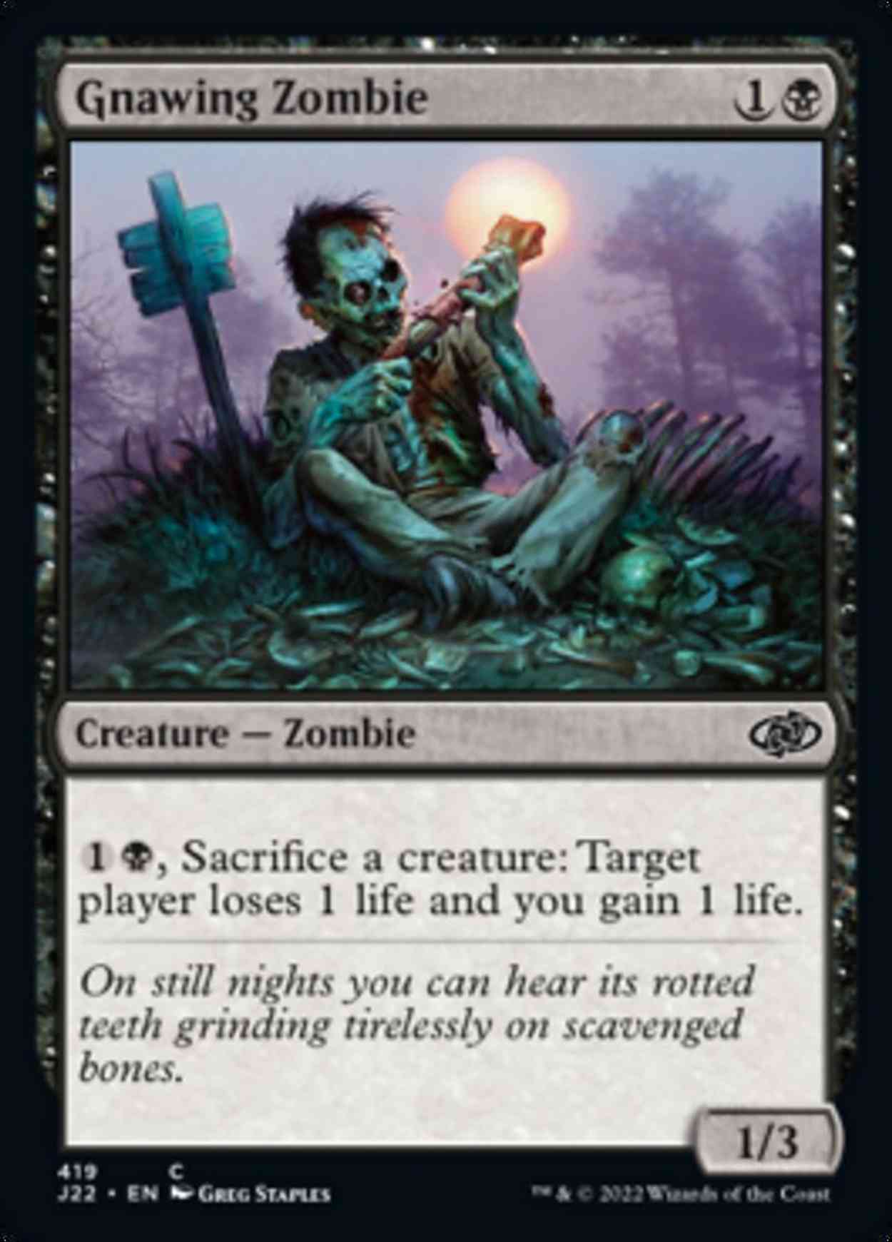 Gnawing Zombie magic card front