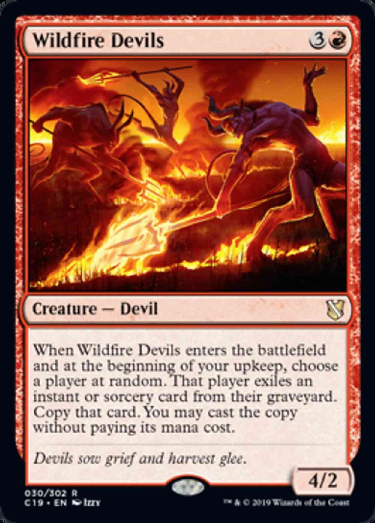 Wildfire Devils magic card front