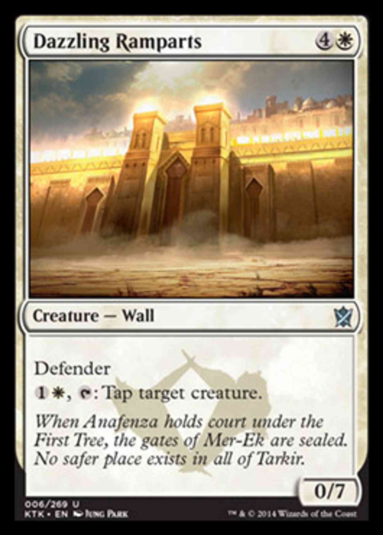 Dazzling Ramparts magic card front