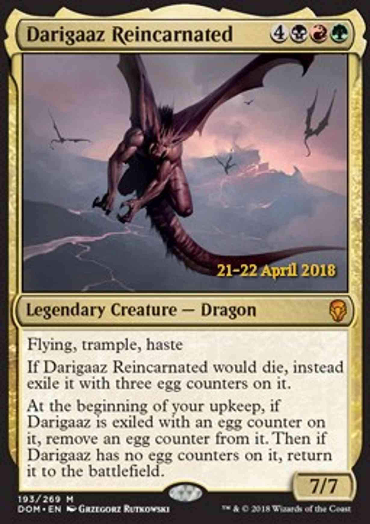 Darigaaz Reincarnated magic card front