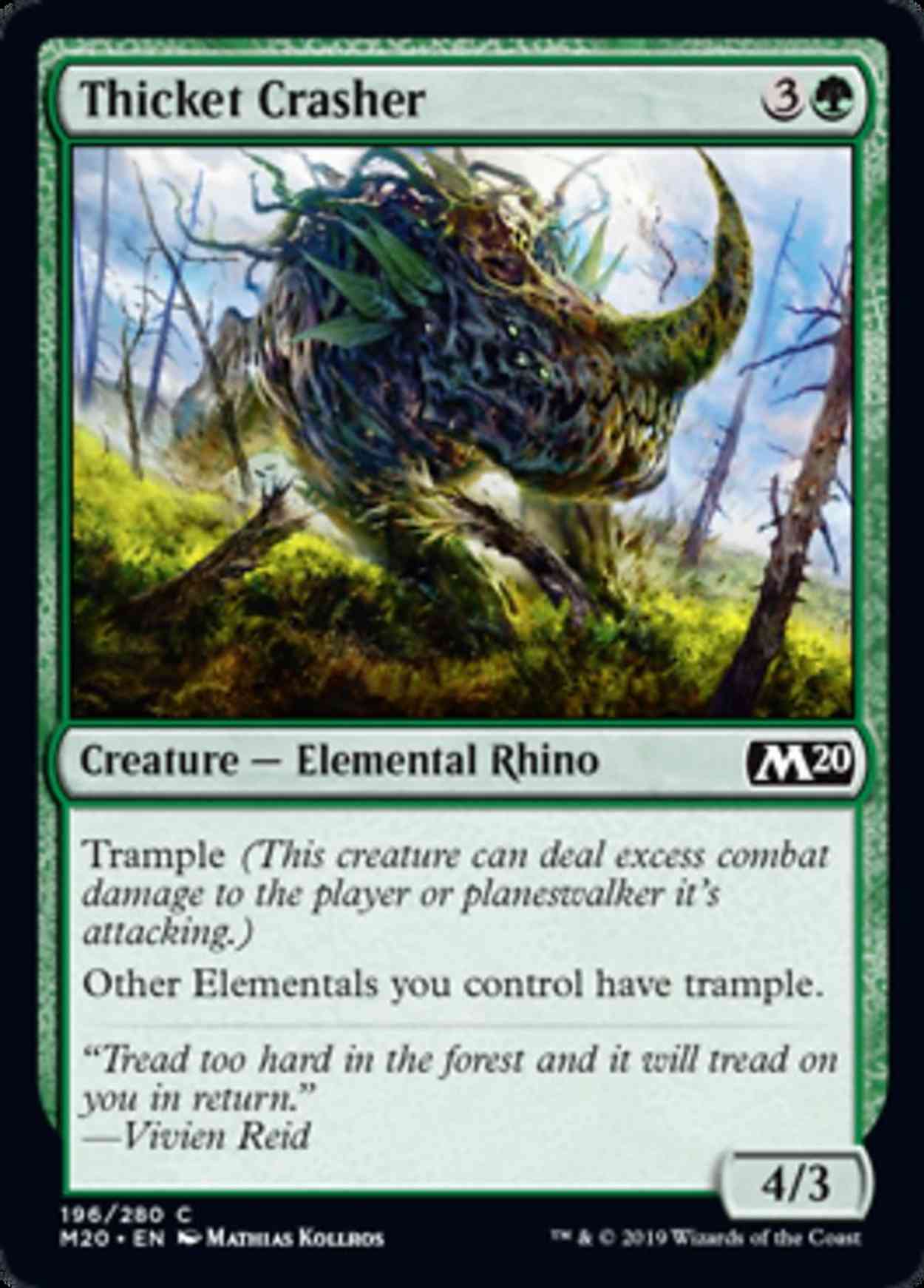 Thicket Crasher magic card front