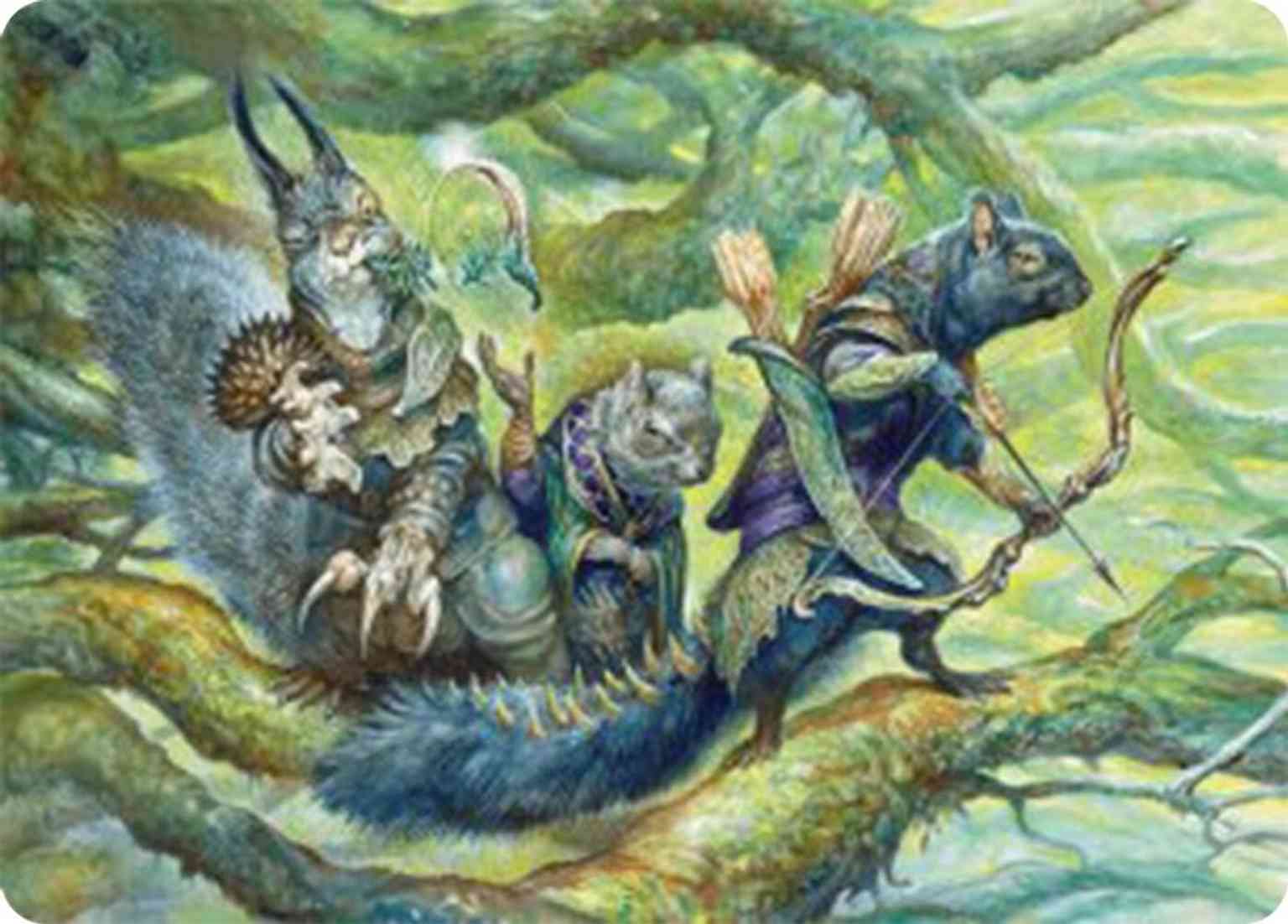 The Odd Acorn Gang Art Card magic card front