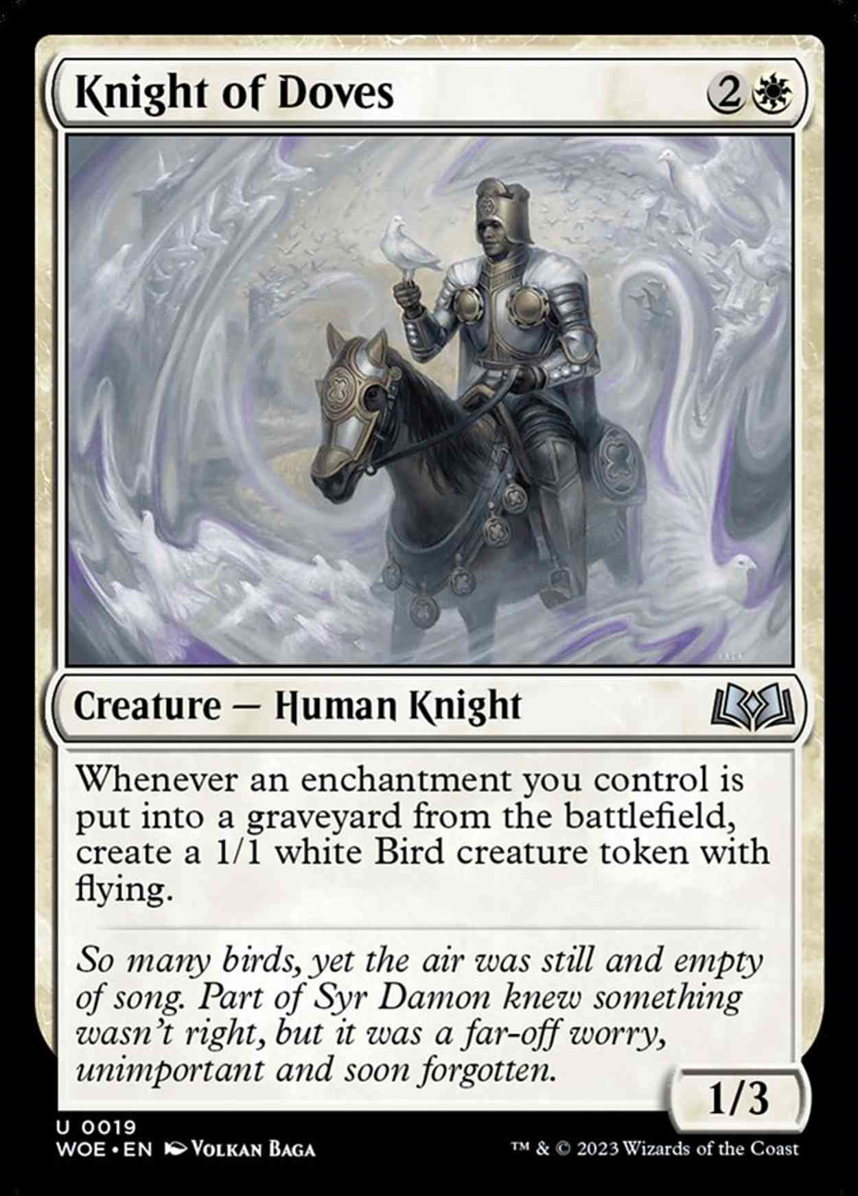 Knight of Doves magic card front