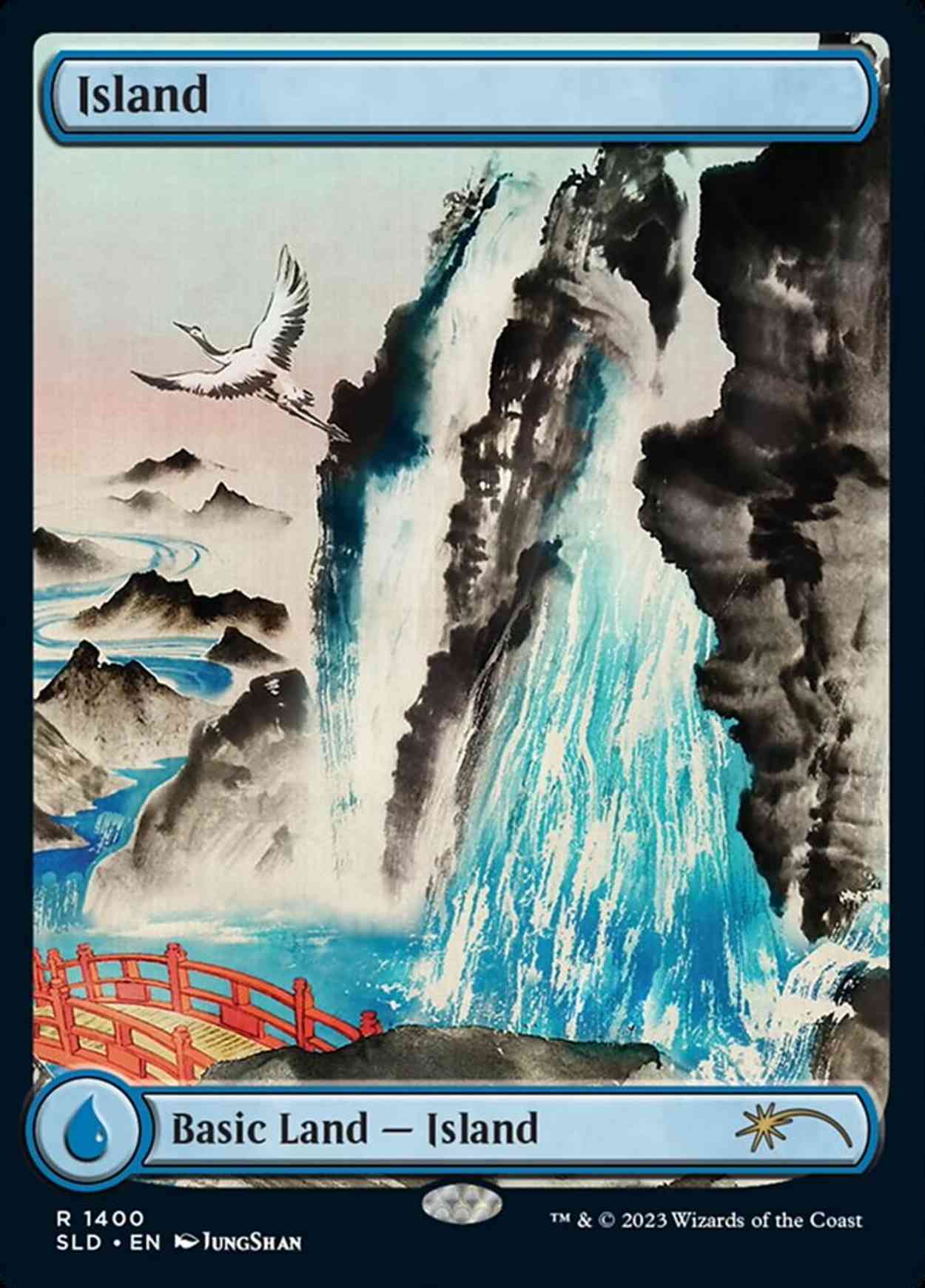 Island (1400) magic card front