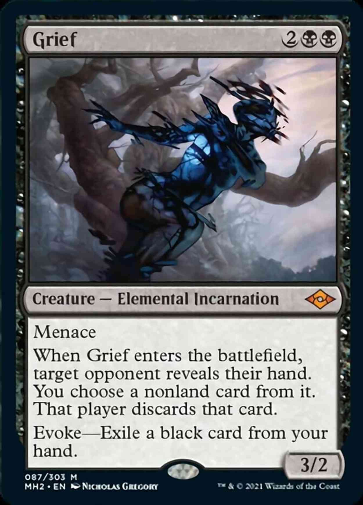 Grief magic card front
